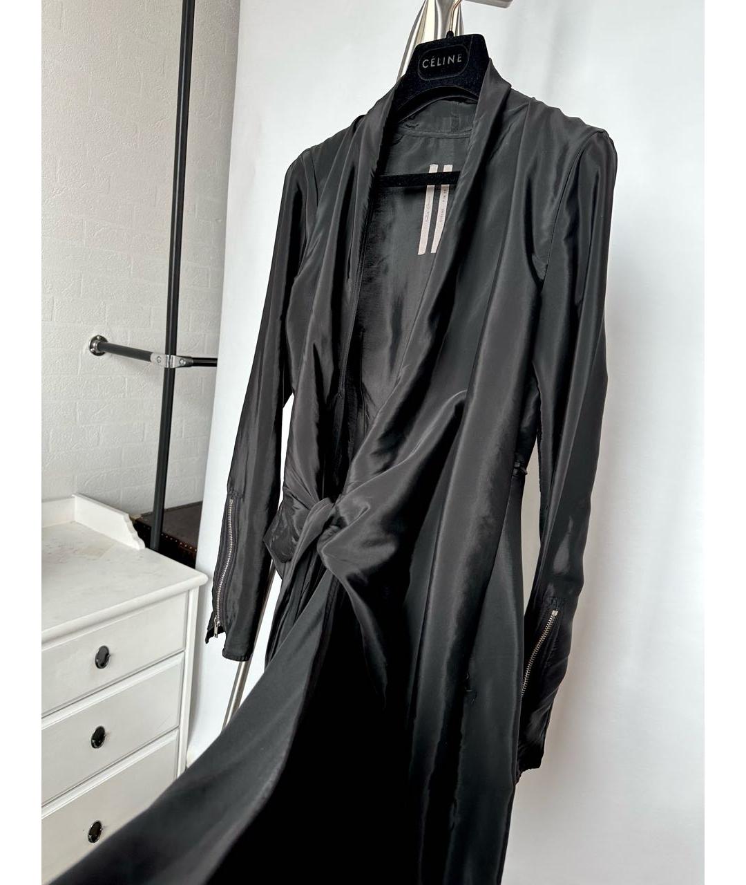 RICK OWENS Черное синтетическое коктейльное платье, фото 5