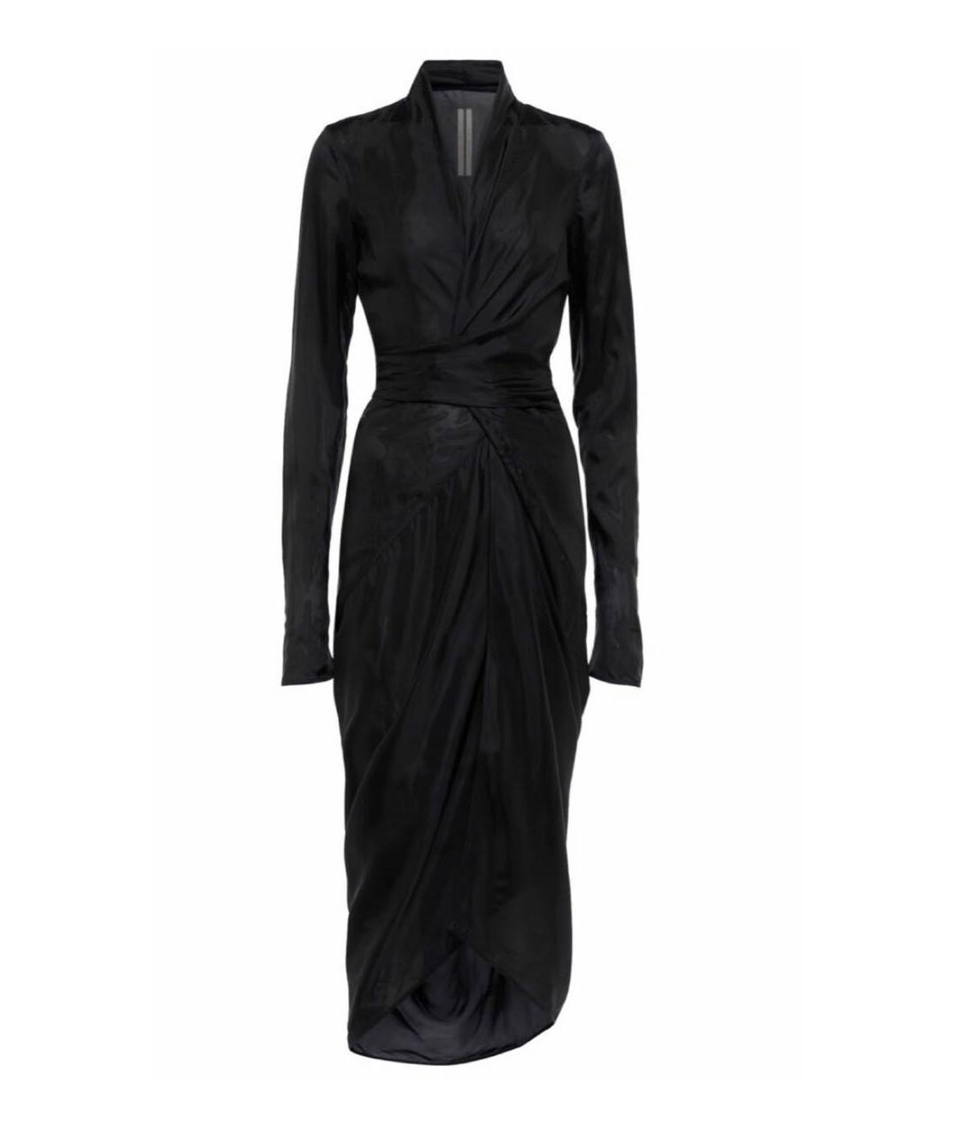RICK OWENS Черное синтетическое коктейльное платье, фото 1