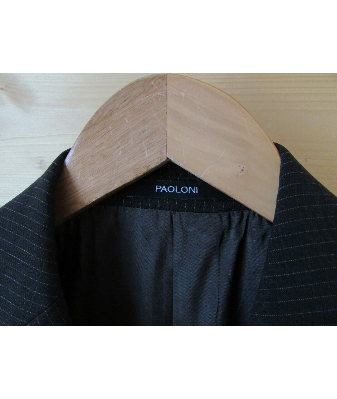 PAOLONI Черный шерстяной пиджак, фото 5