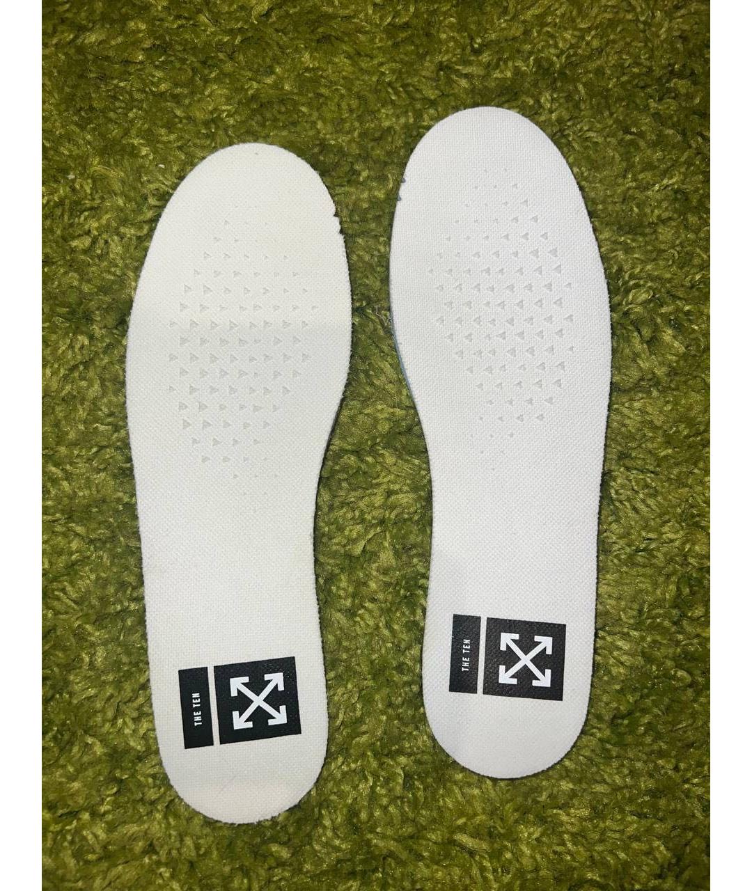 NIKE X OFF-WHITE Белые низкие кроссовки / кеды, фото 7