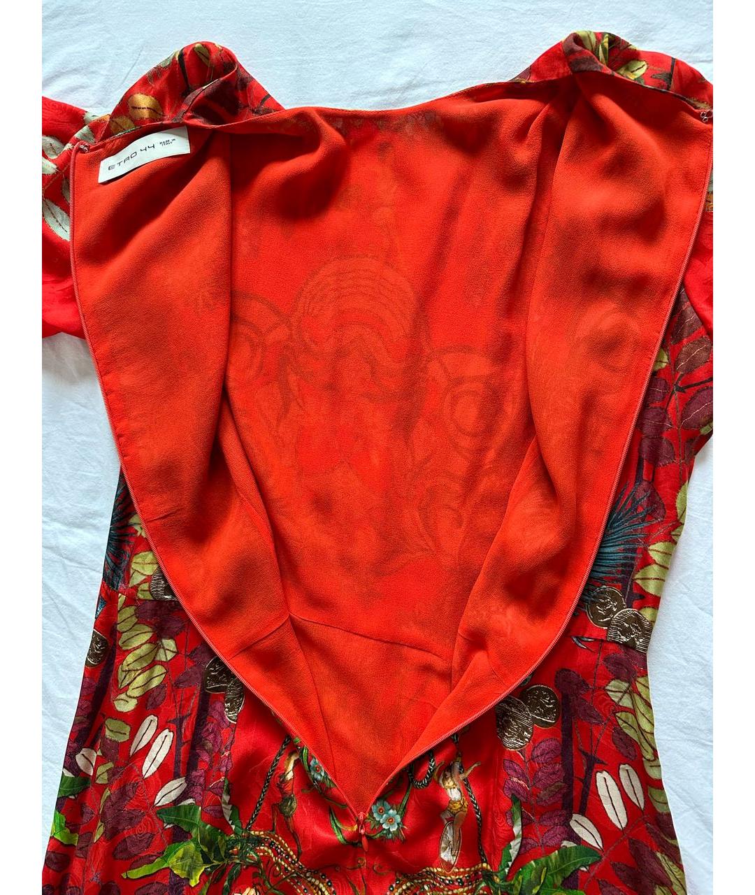ETRO Мульти шелковое коктейльное платье, фото 3