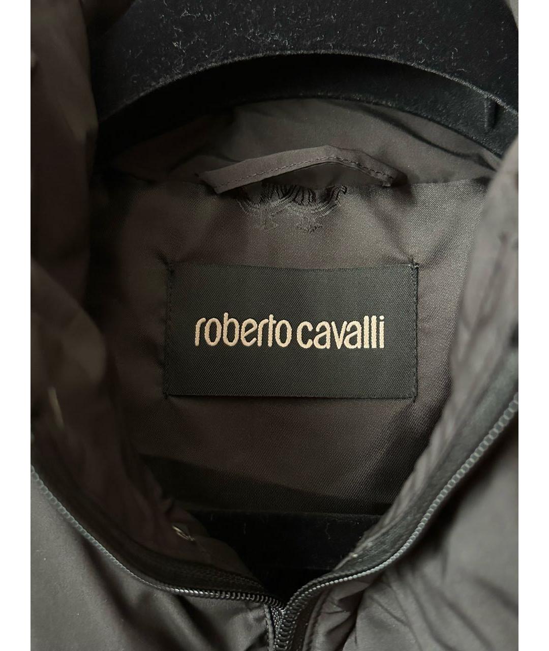 ROBERTO CAVALLI Черный полиэстеровый жилет, фото 3