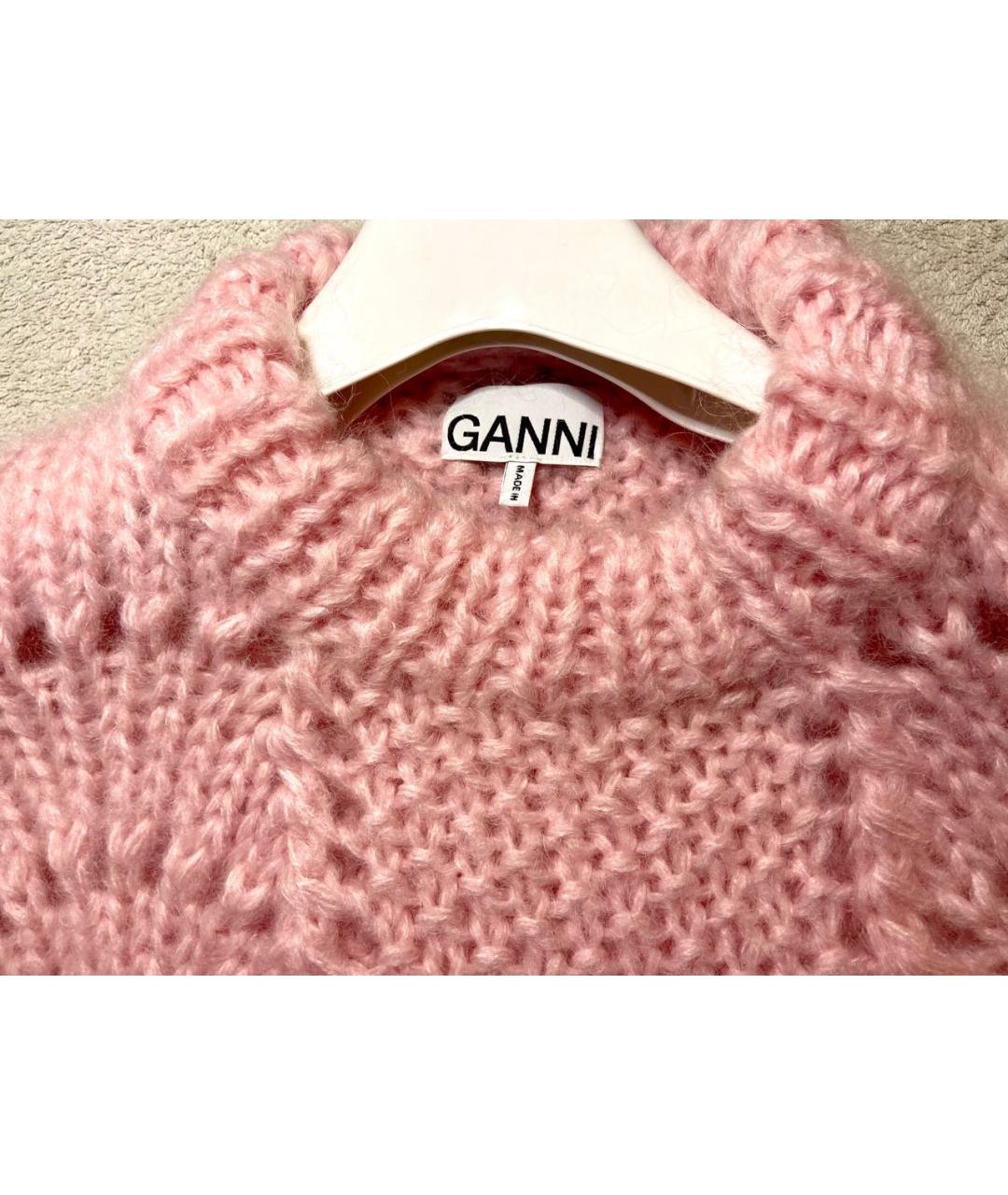 GANNI Розовый джемпер / свитер, фото 5