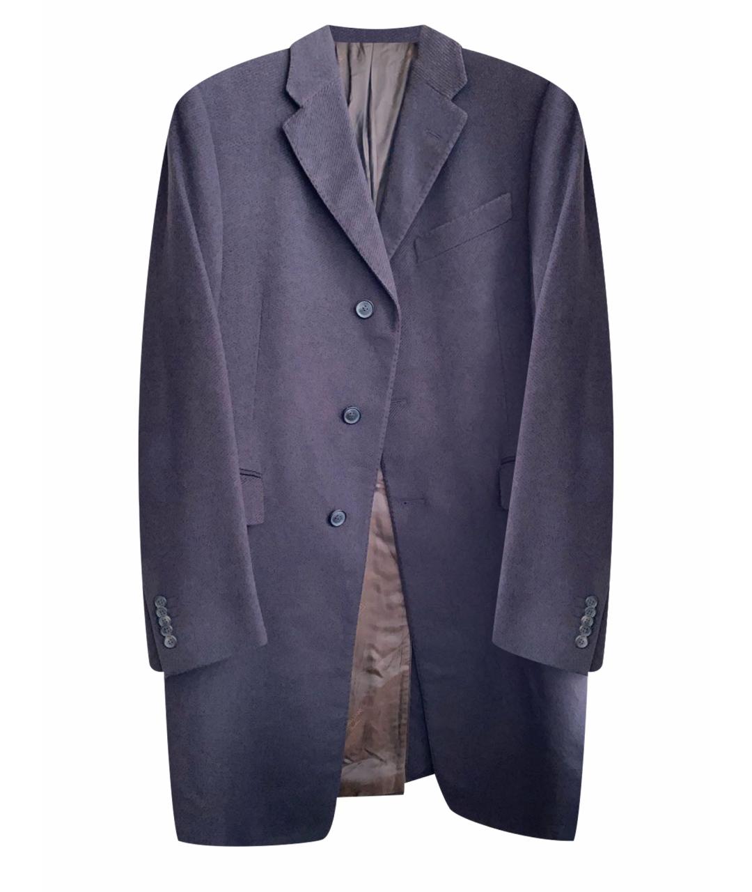 CORNELIANI Темно-синее кашемировое пальто, фото 1