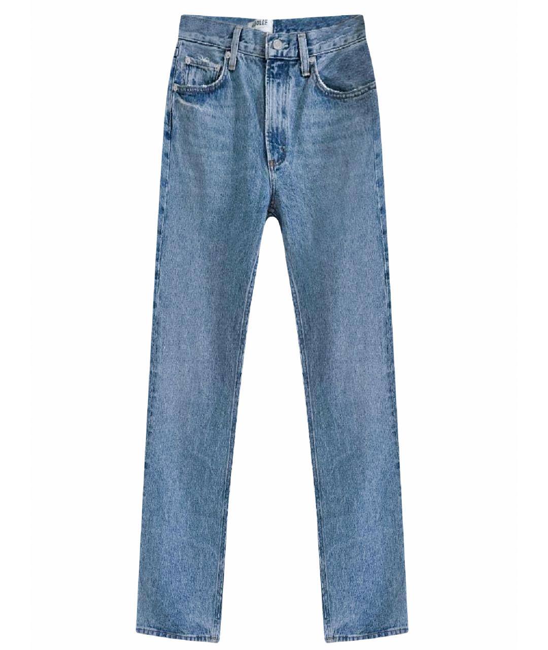 AGOLDE Голубые хлопковые прямые джинсы, фото 1
