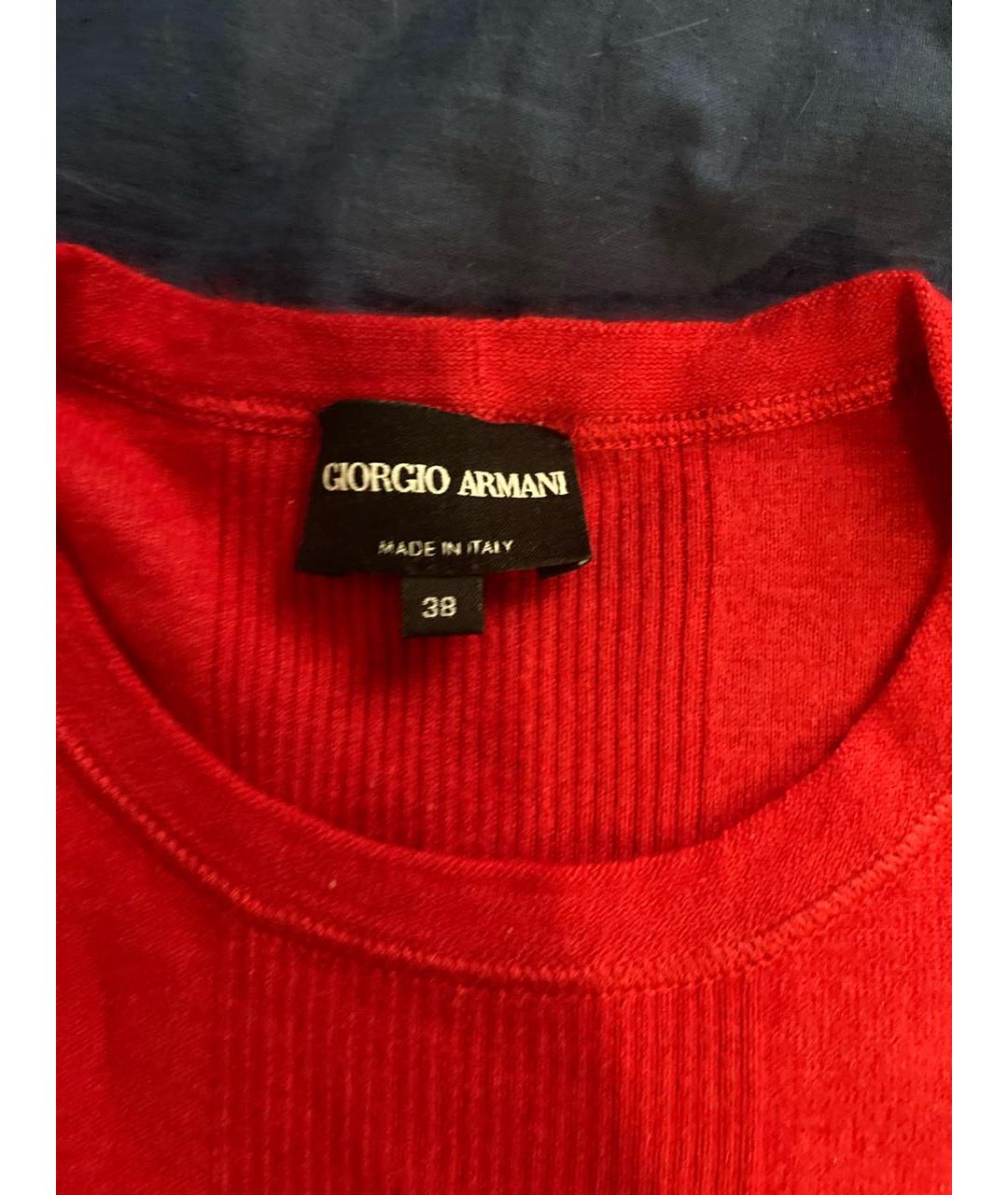 GIORGIO ARMANI Красный джемпер / свитер, фото 3