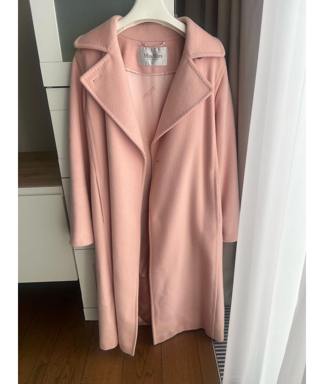 MAX MARA Розовое вискозное пальто, фото 9