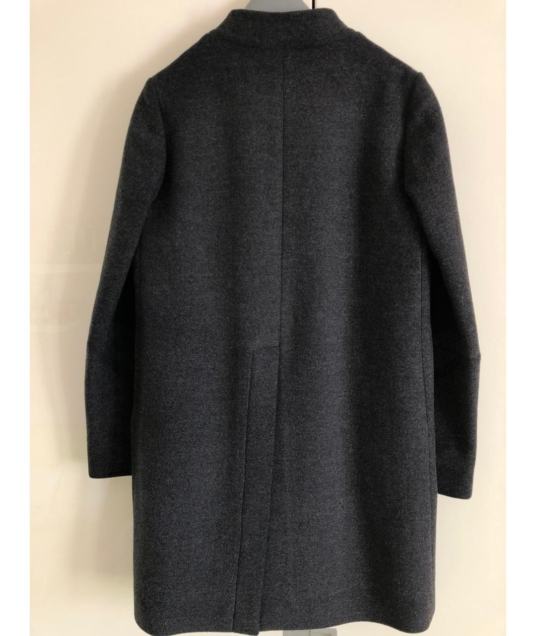 MARNI Антрацитовое шерстяное пальто, фото 2