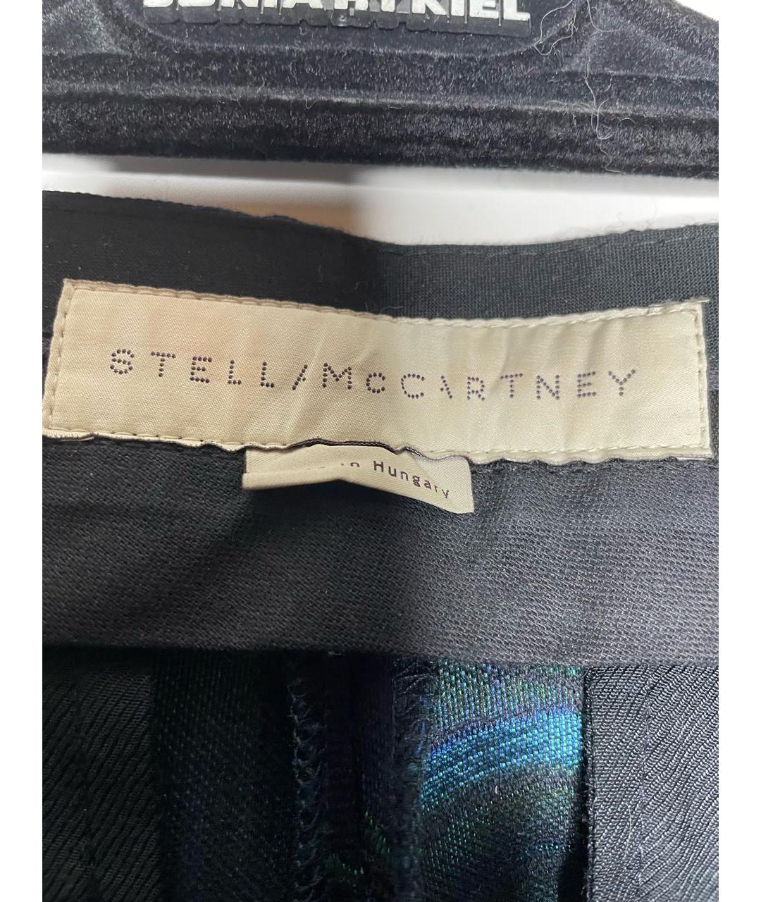 STELLA MCCARTNEY Темно-синие шерстяные брюки узкие, фото 4