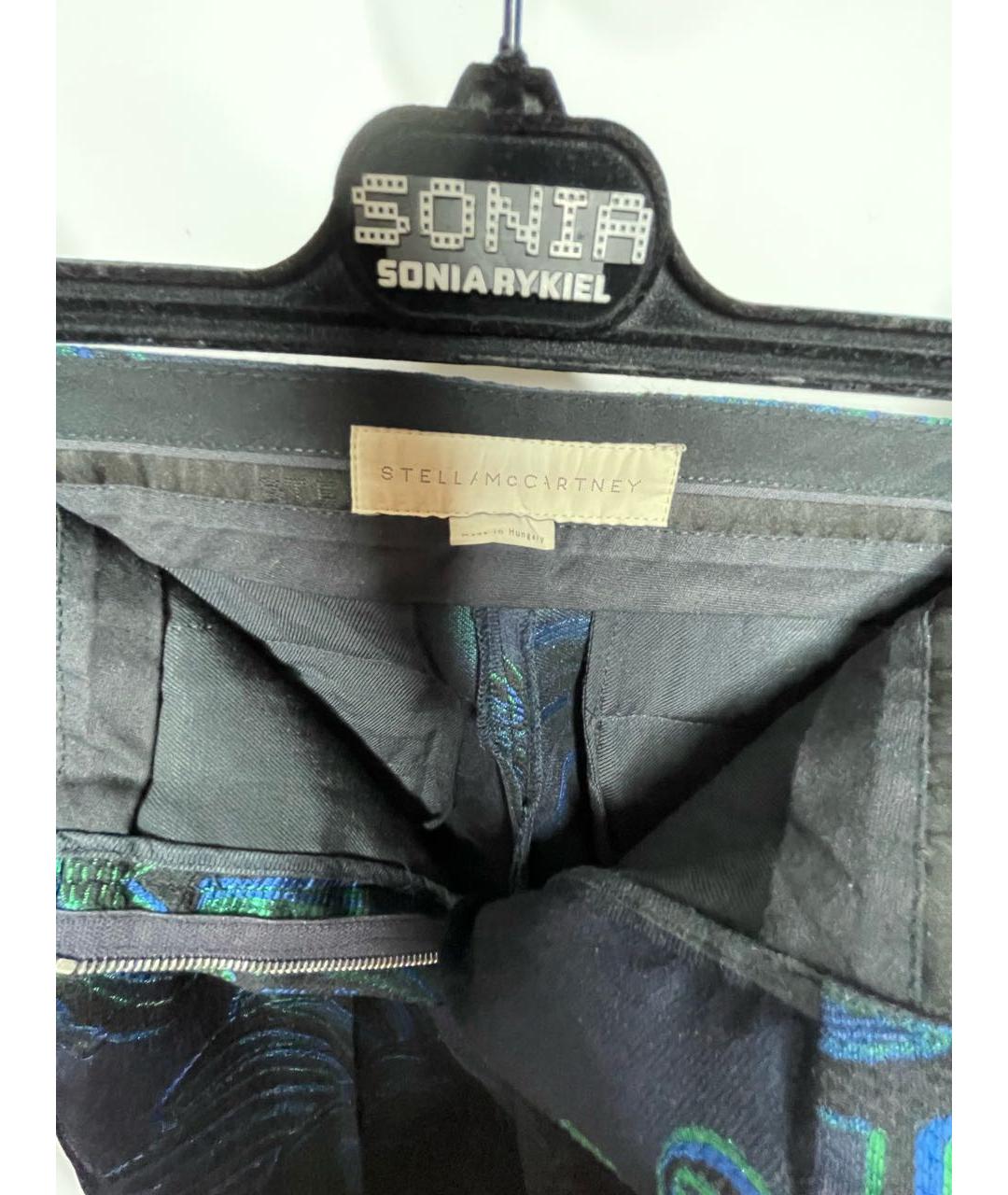 STELLA MCCARTNEY Темно-синие шерстяные брюки узкие, фото 3