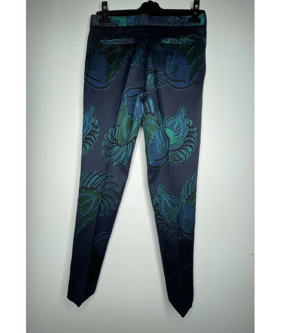 STELLA MCCARTNEY Темно-синие шерстяные брюки узкие, фото 2