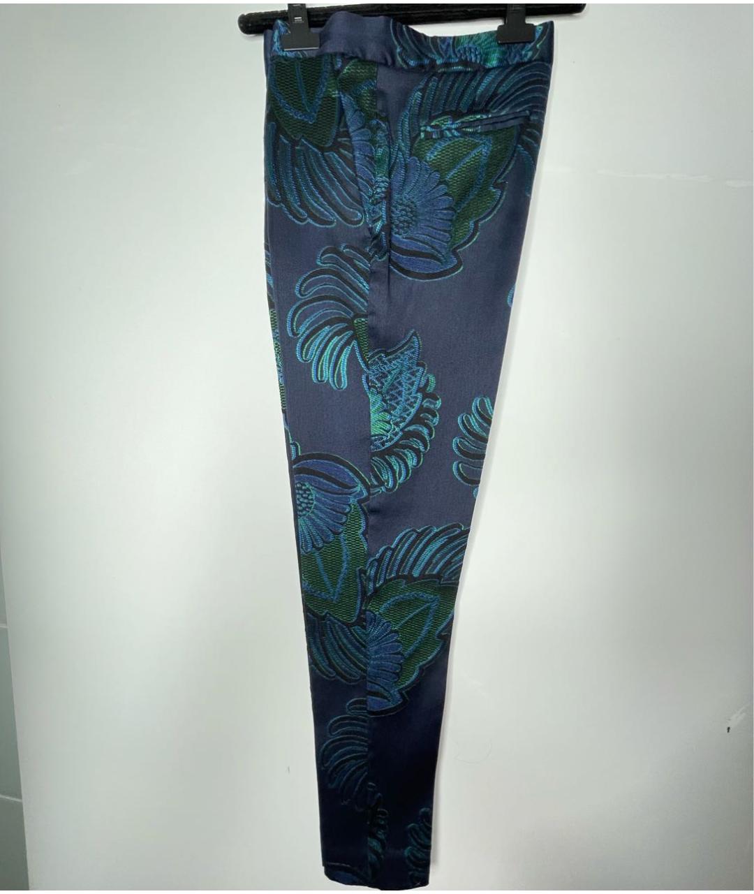 STELLA MCCARTNEY Темно-синие шерстяные брюки узкие, фото 7