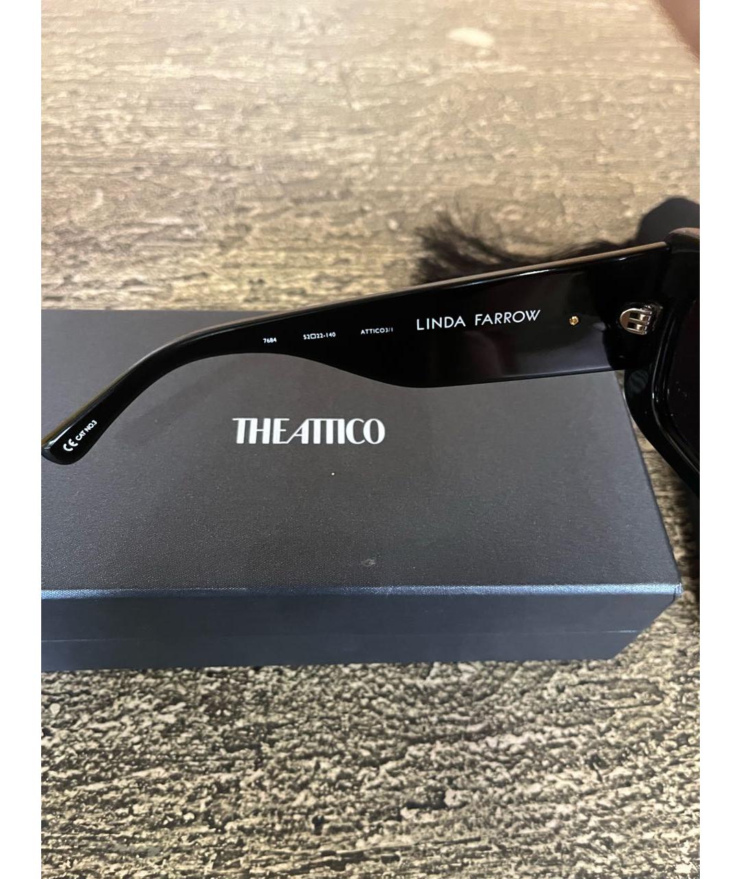 THE ATTICO Черные пластиковые солнцезащитные очки, фото 6
