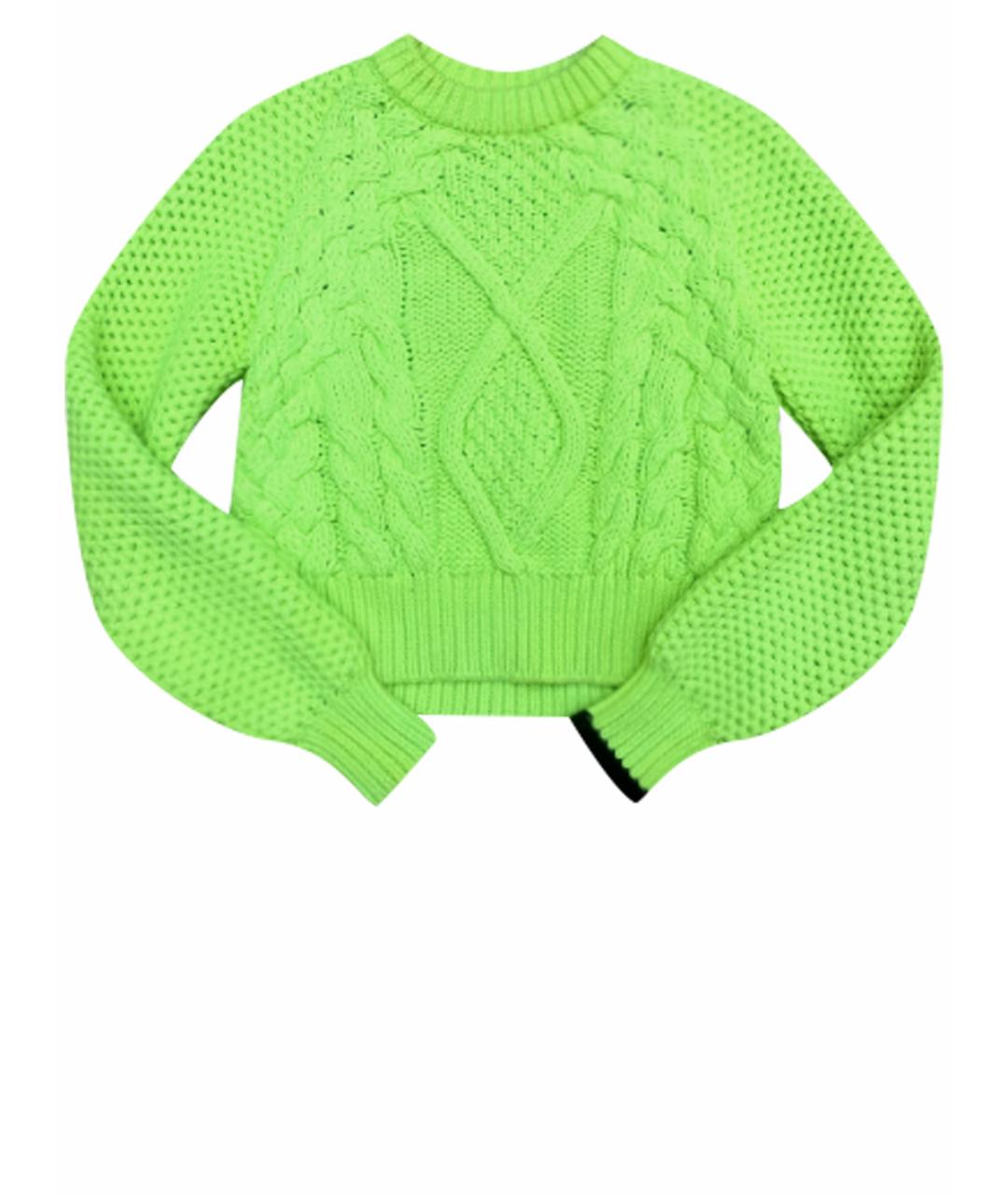 MM6 MAISON MARGIELA Салатовый хлопковый джемпер / свитер, фото 1