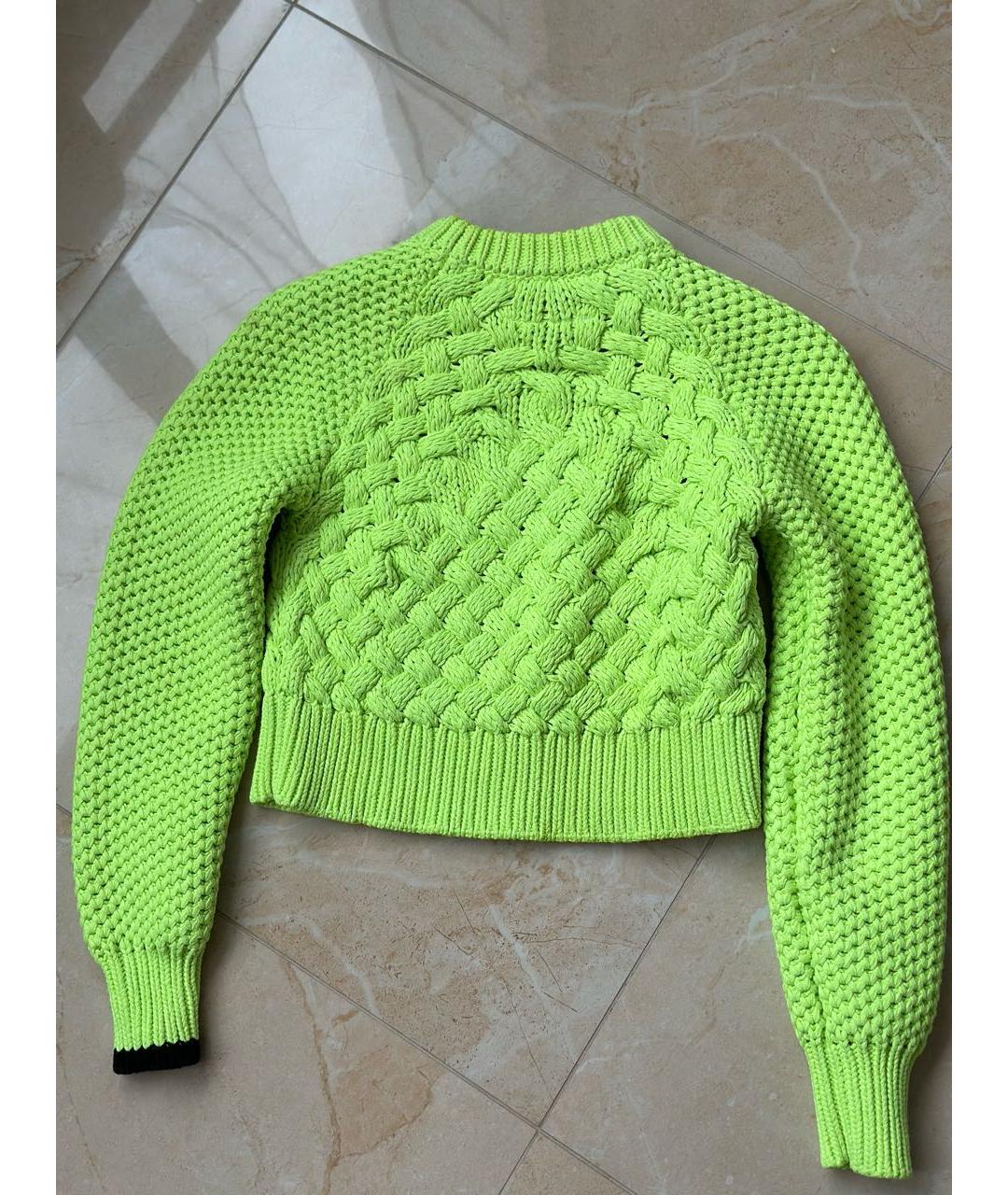 MM6 MAISON MARGIELA Салатовый хлопковый джемпер / свитер, фото 3