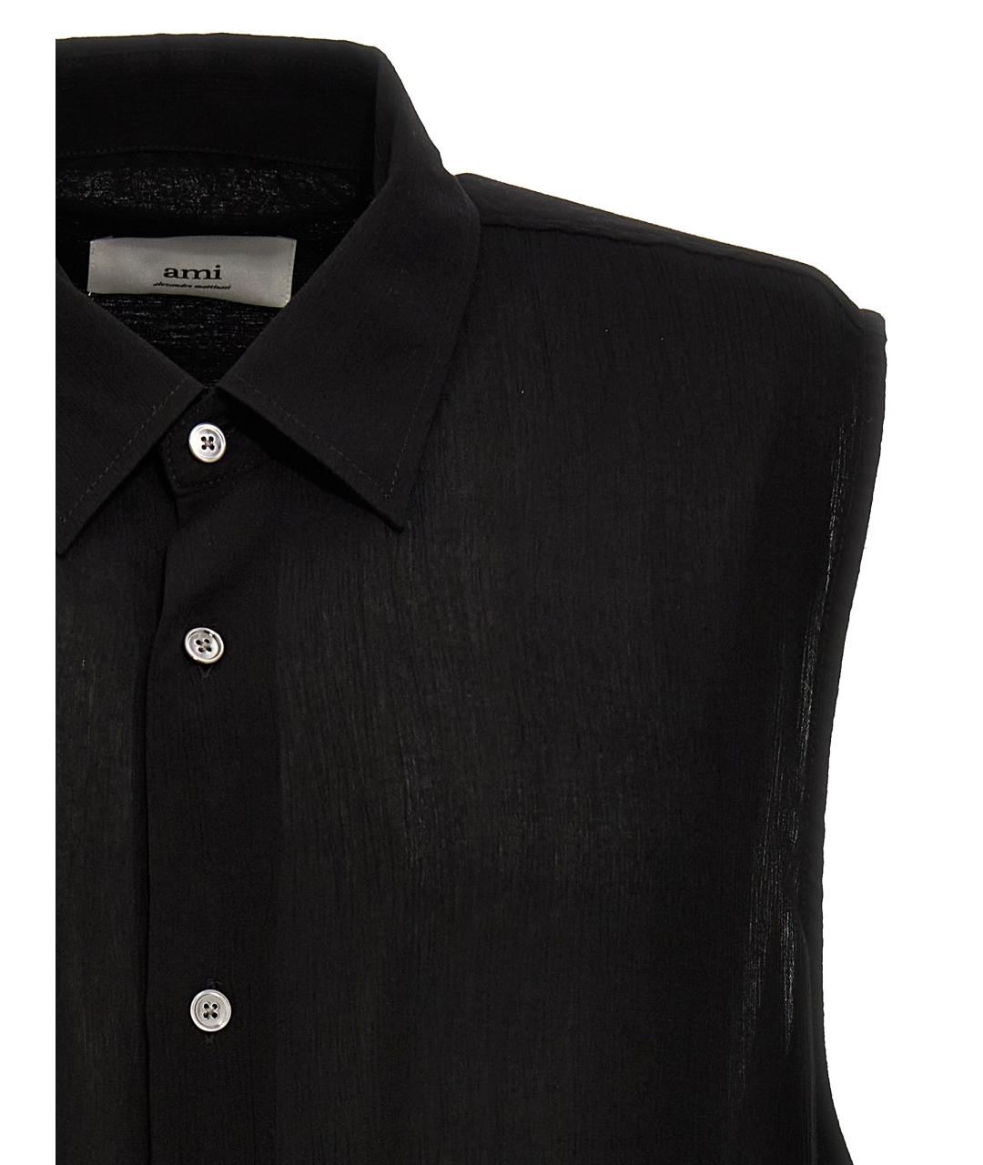 AMI Черная кэжуал рубашка, фото 3