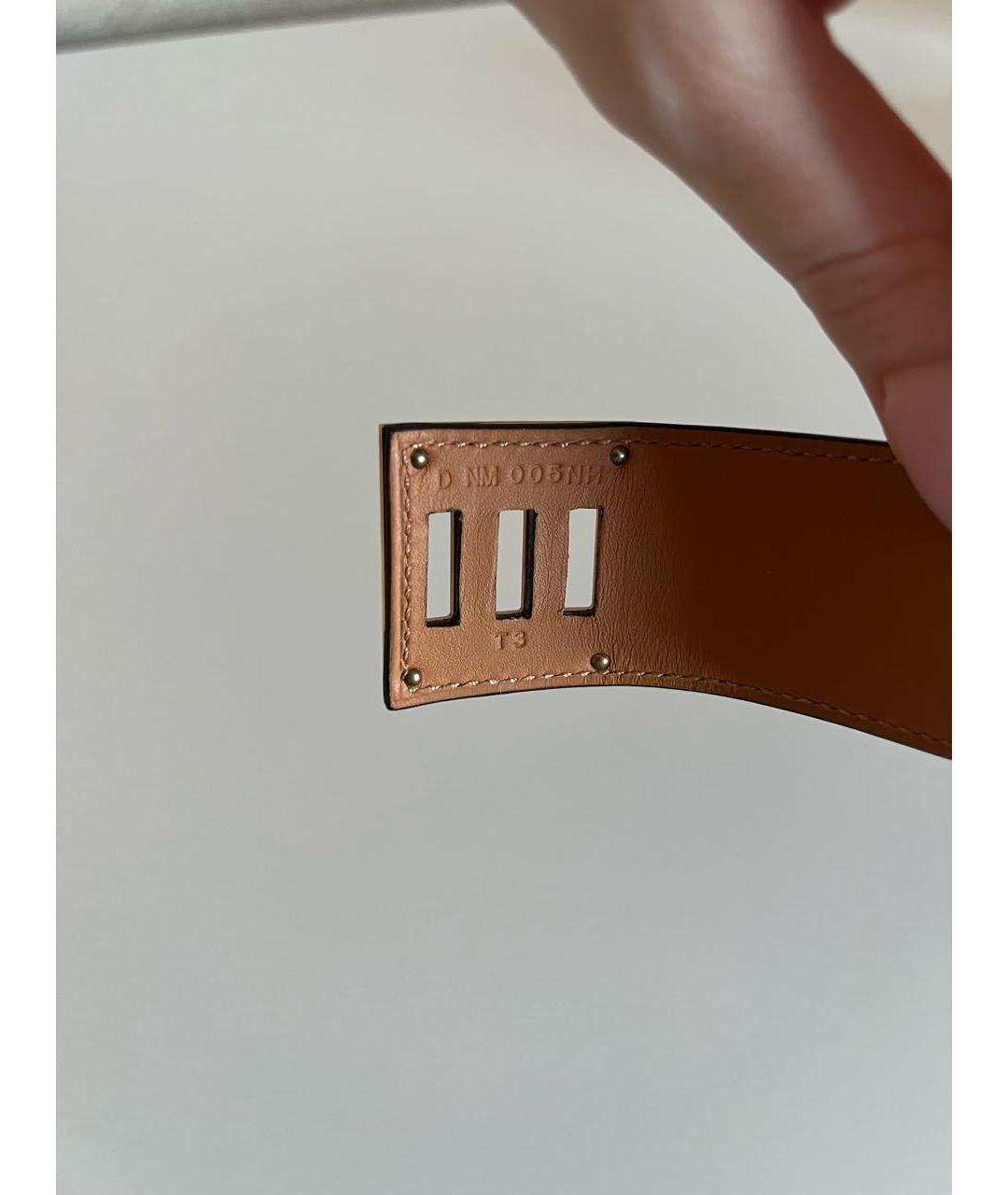 HERMES PRE-OWNED Коричневый браслет из экзотической кожи, фото 5