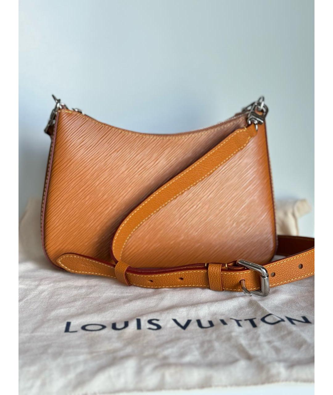 LOUIS VUITTON PRE-OWNED Оранжевая кожаная сумка через плечо, фото 4