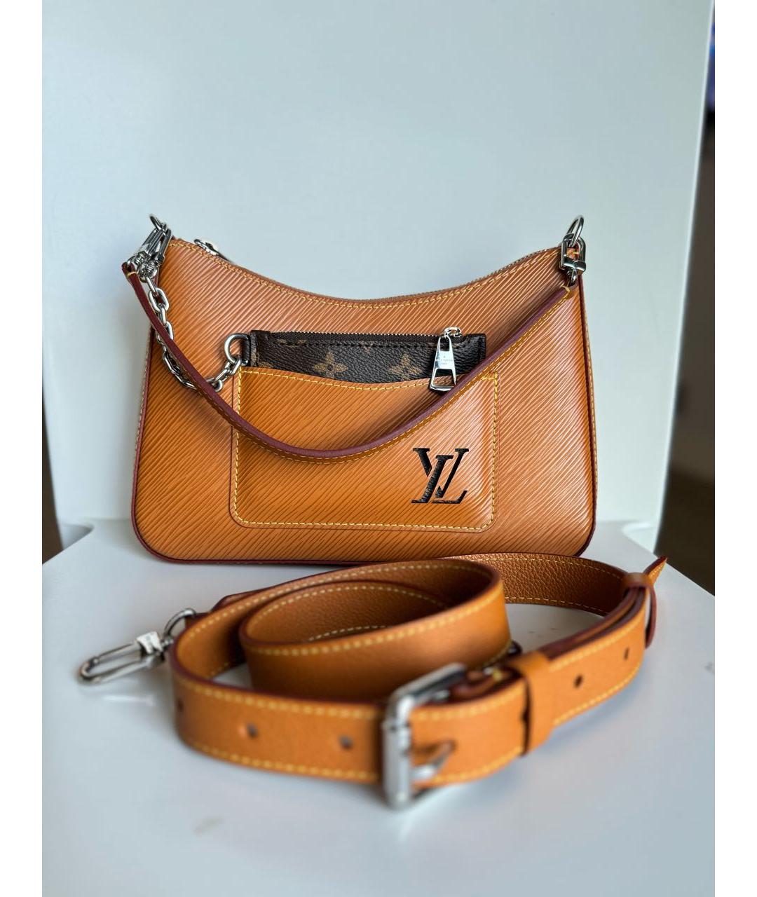 LOUIS VUITTON PRE-OWNED Оранжевая кожаная сумка через плечо, фото 8