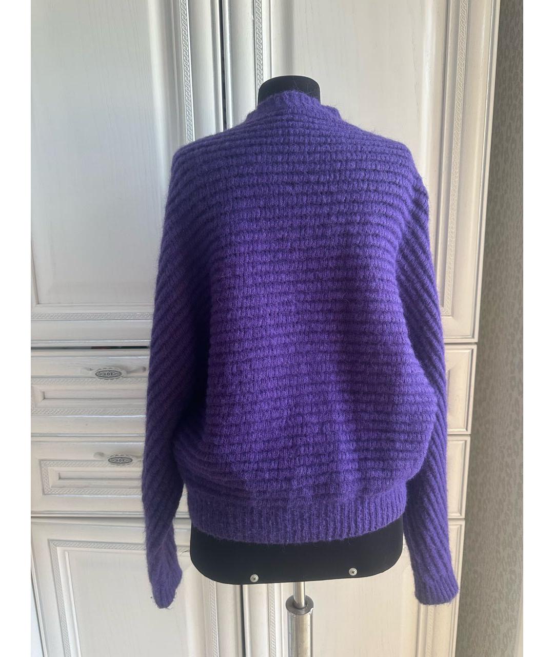 MAJE Фиолетовый шерстяной джемпер / свитер, фото 2