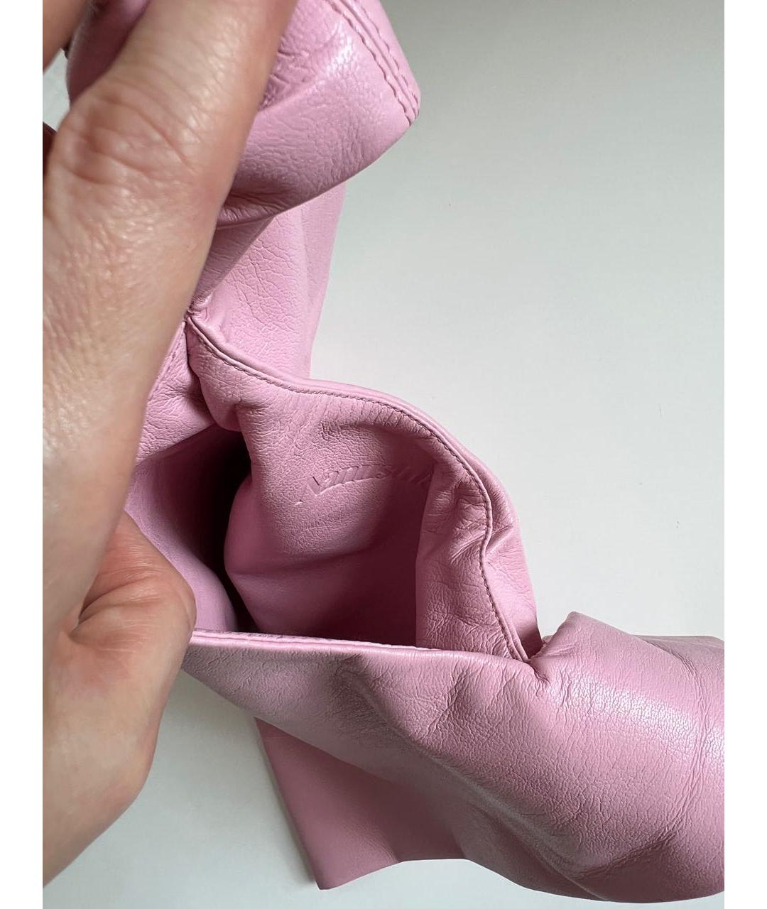 NANUSHKA Розовая сумка с короткими ручками из искусственной кожи, фото 4