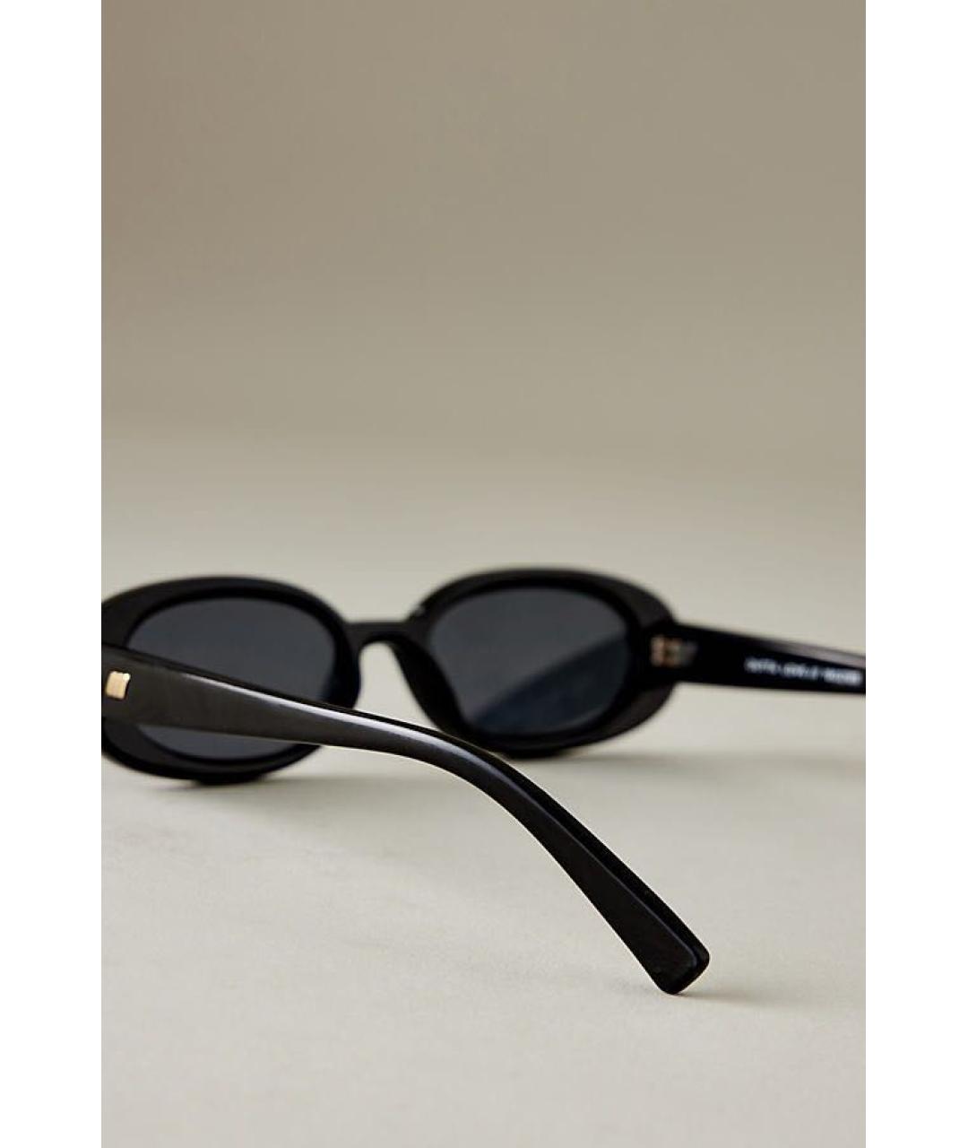 LE SPECS Черные пластиковые солнцезащитные очки, фото 3