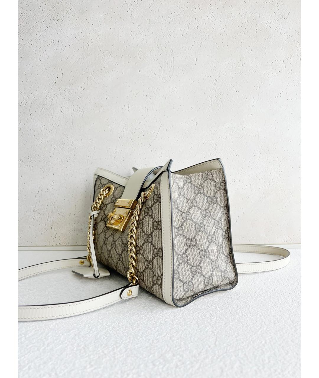 GUCCI Бежевая деним сумка через плечо, фото 3