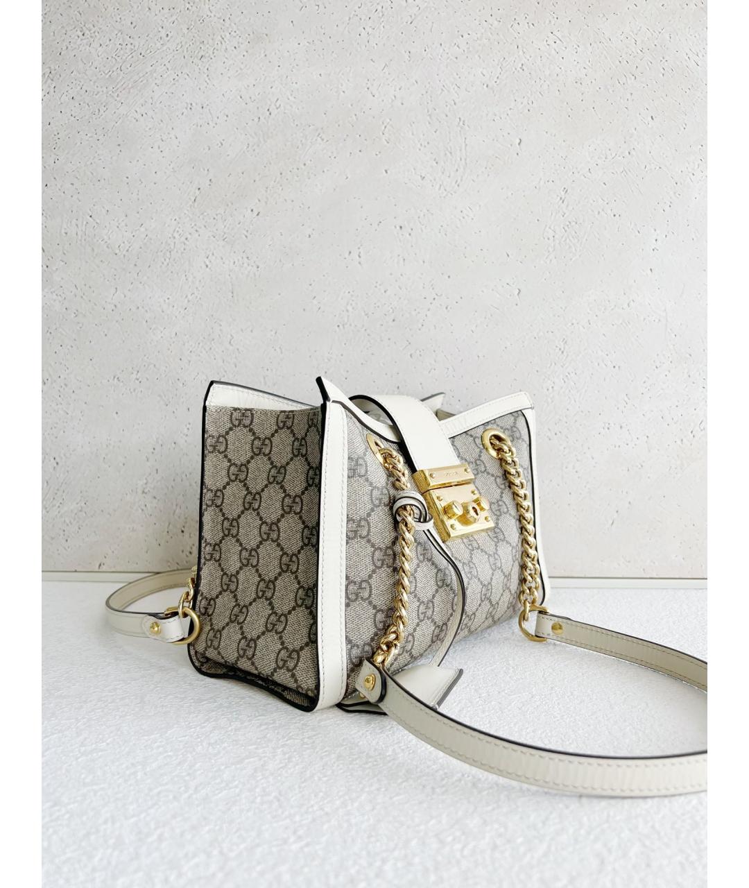 GUCCI Бежевая деним сумка через плечо, фото 4