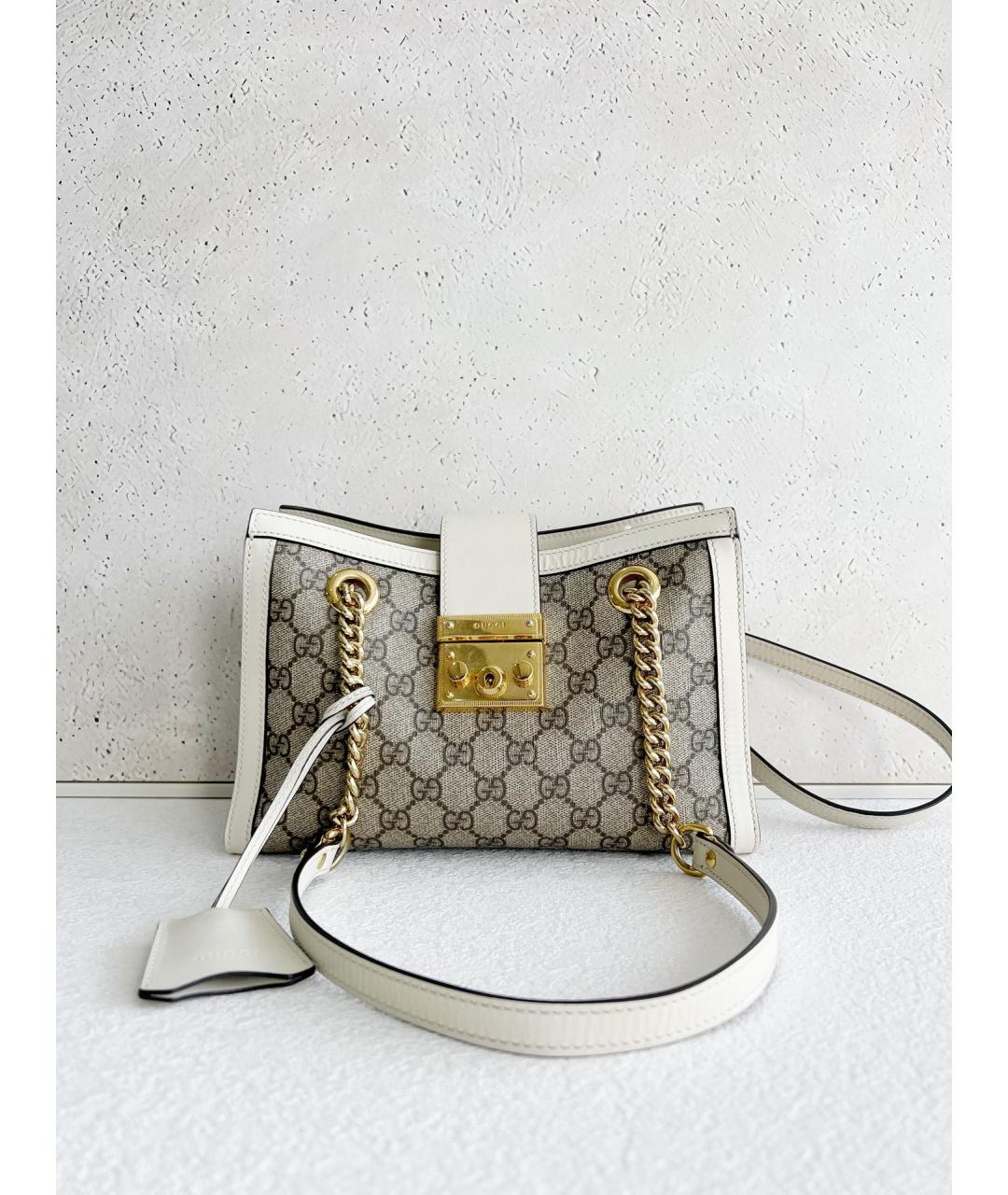 GUCCI Бежевая деним сумка через плечо, фото 7