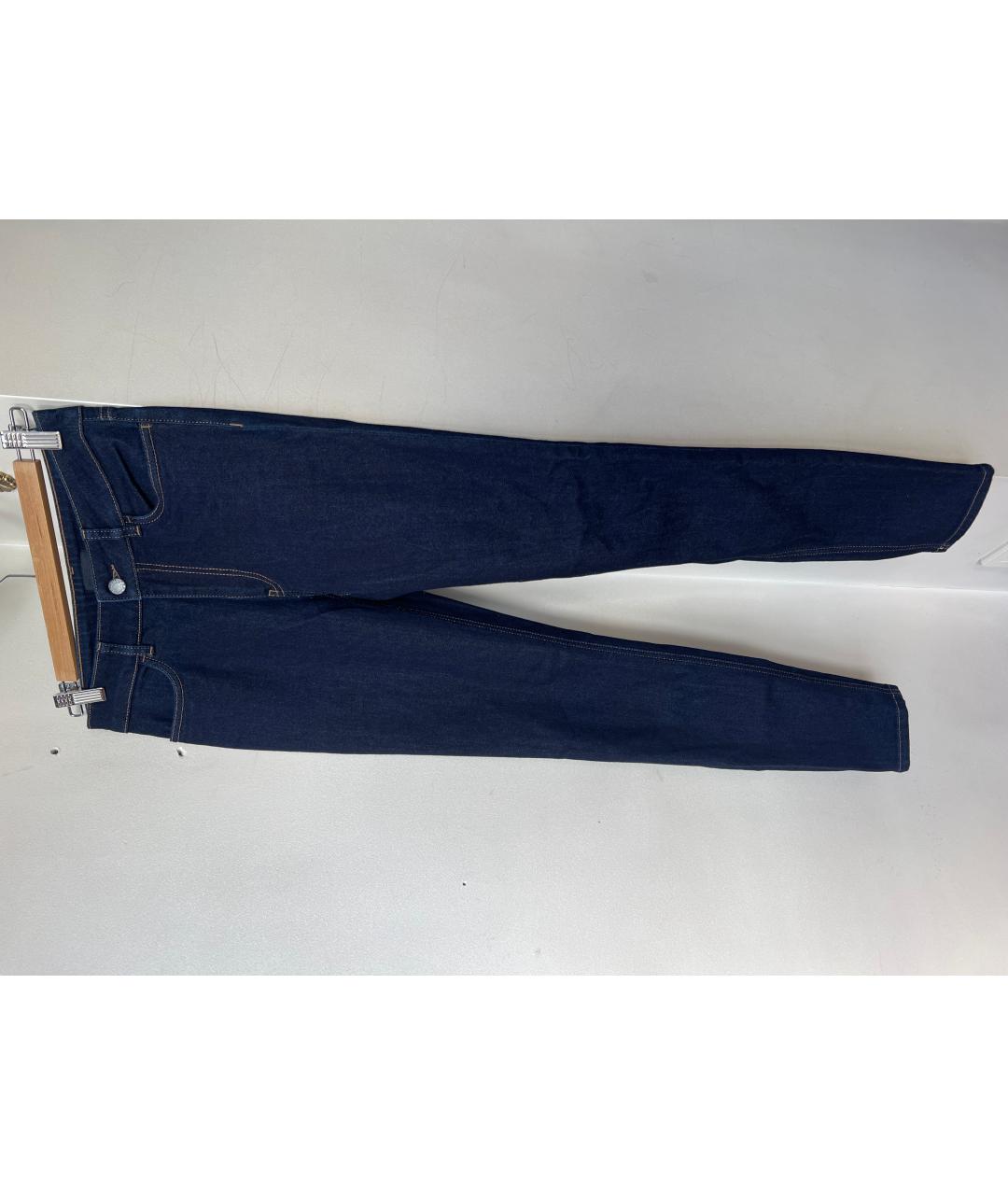 PRADA Темно-синие хлопковые джинсы слим, фото 2