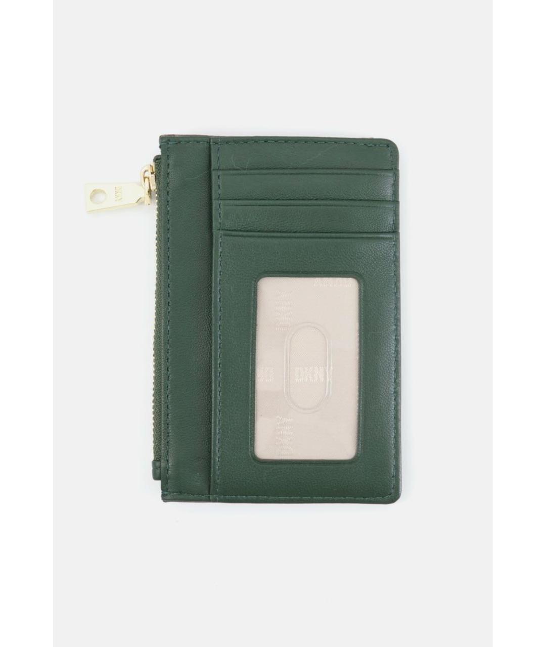 DKNY Зеленый кожаный кошелек, фото 2