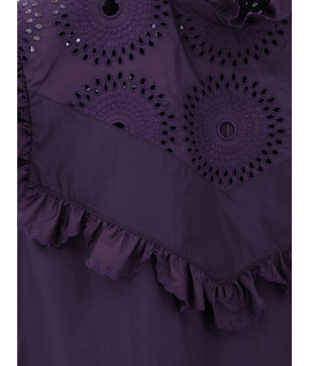 NINA RICCI Фиолетовое хлопковое повседневное платье, фото 4