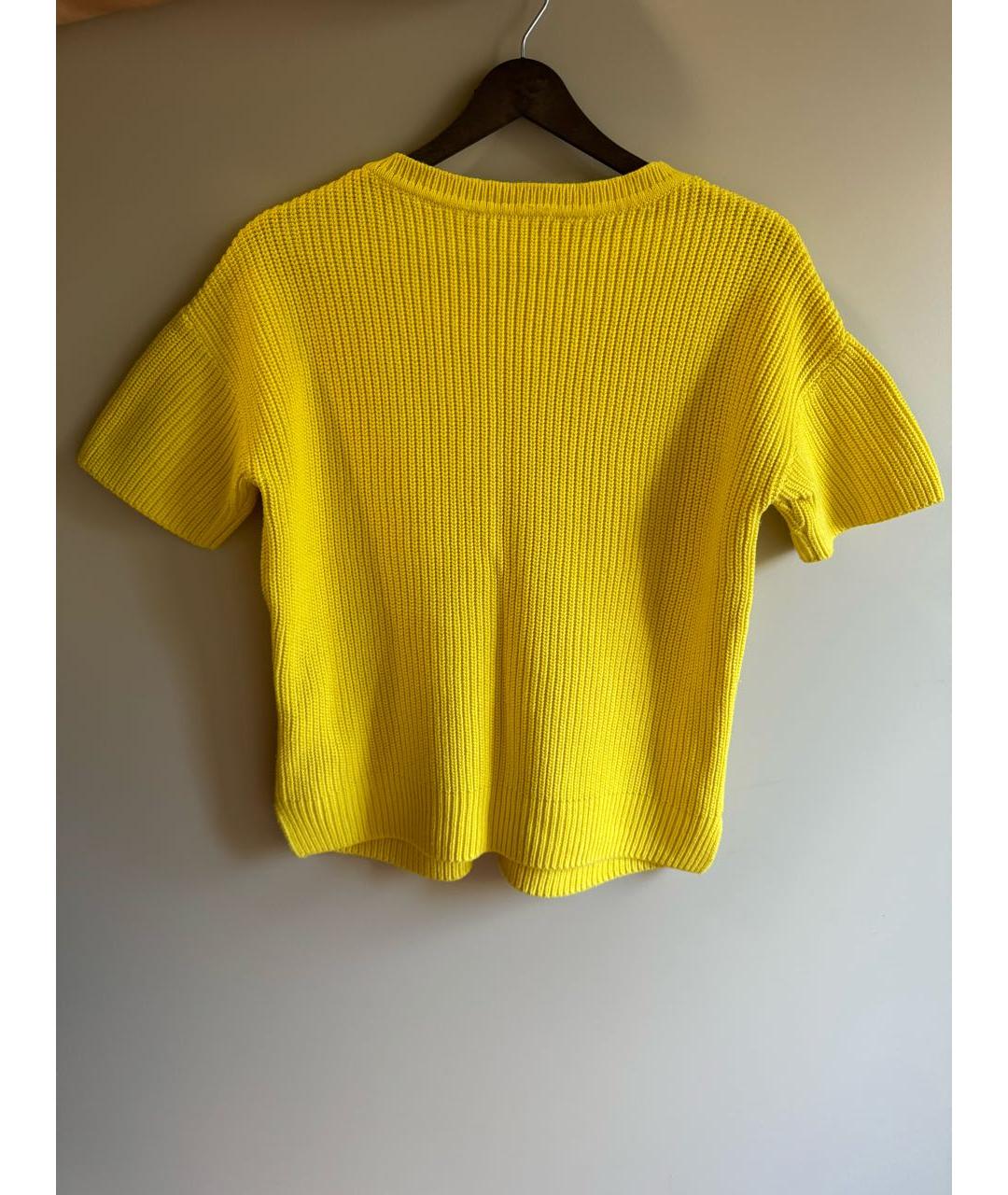 HUGO BOSS Желтый шелковый джемпер / свитер, фото 2
