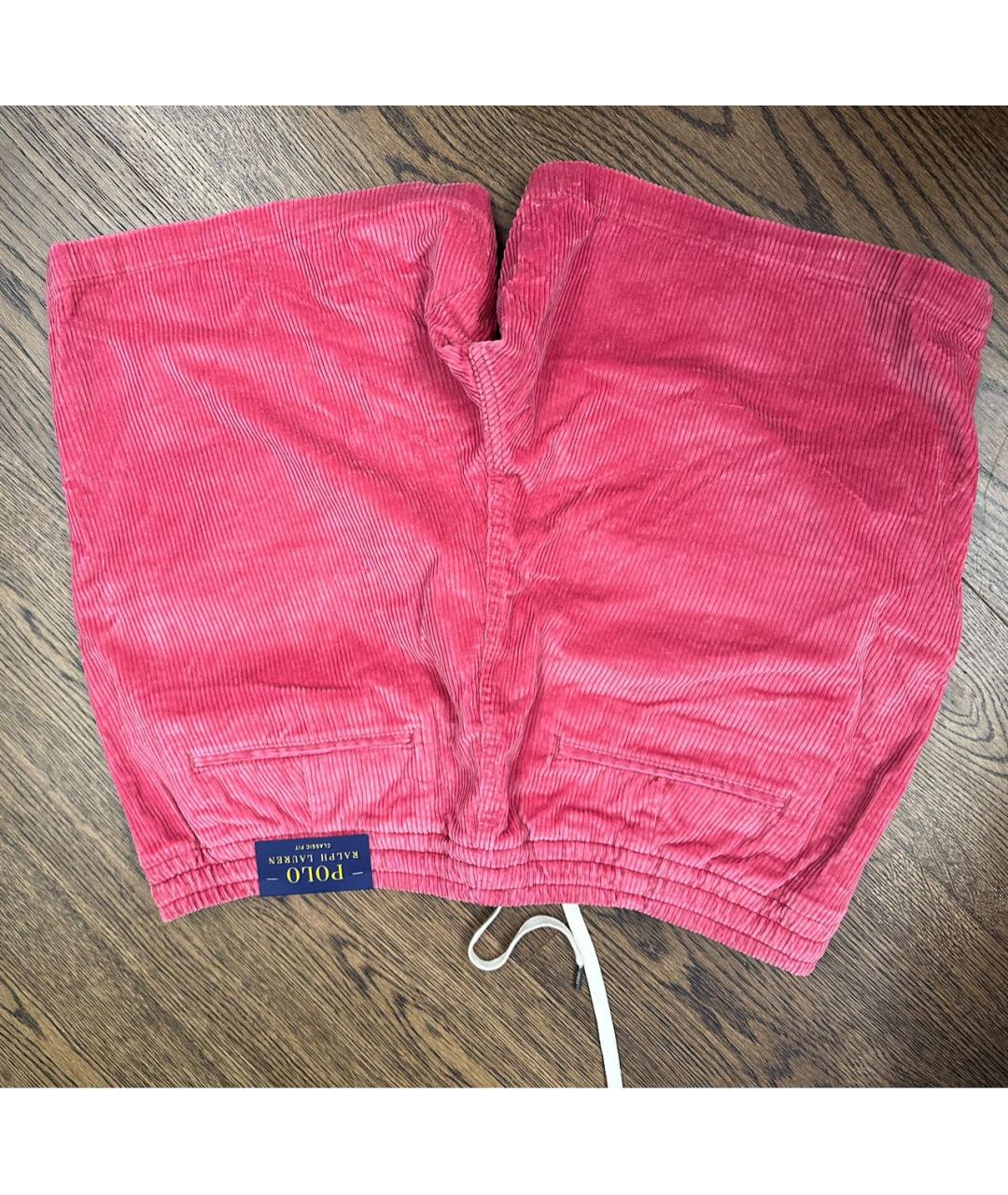 POLO RALPH LAUREN Розовые велюровые шорты, фото 2