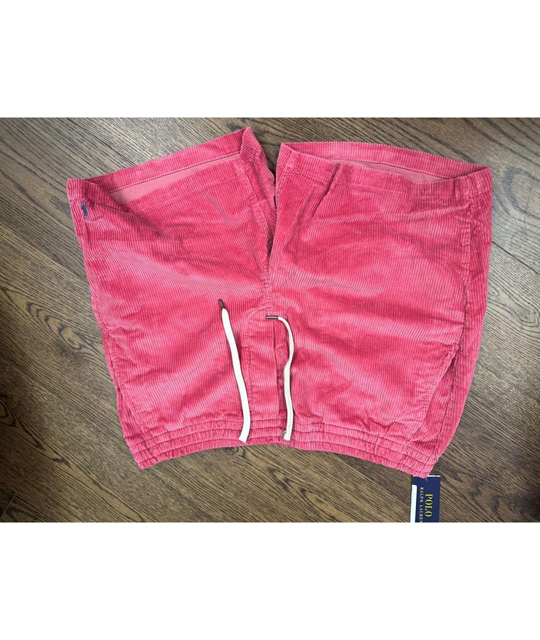 POLO RALPH LAUREN Розовые велюровые шорты, фото 3
