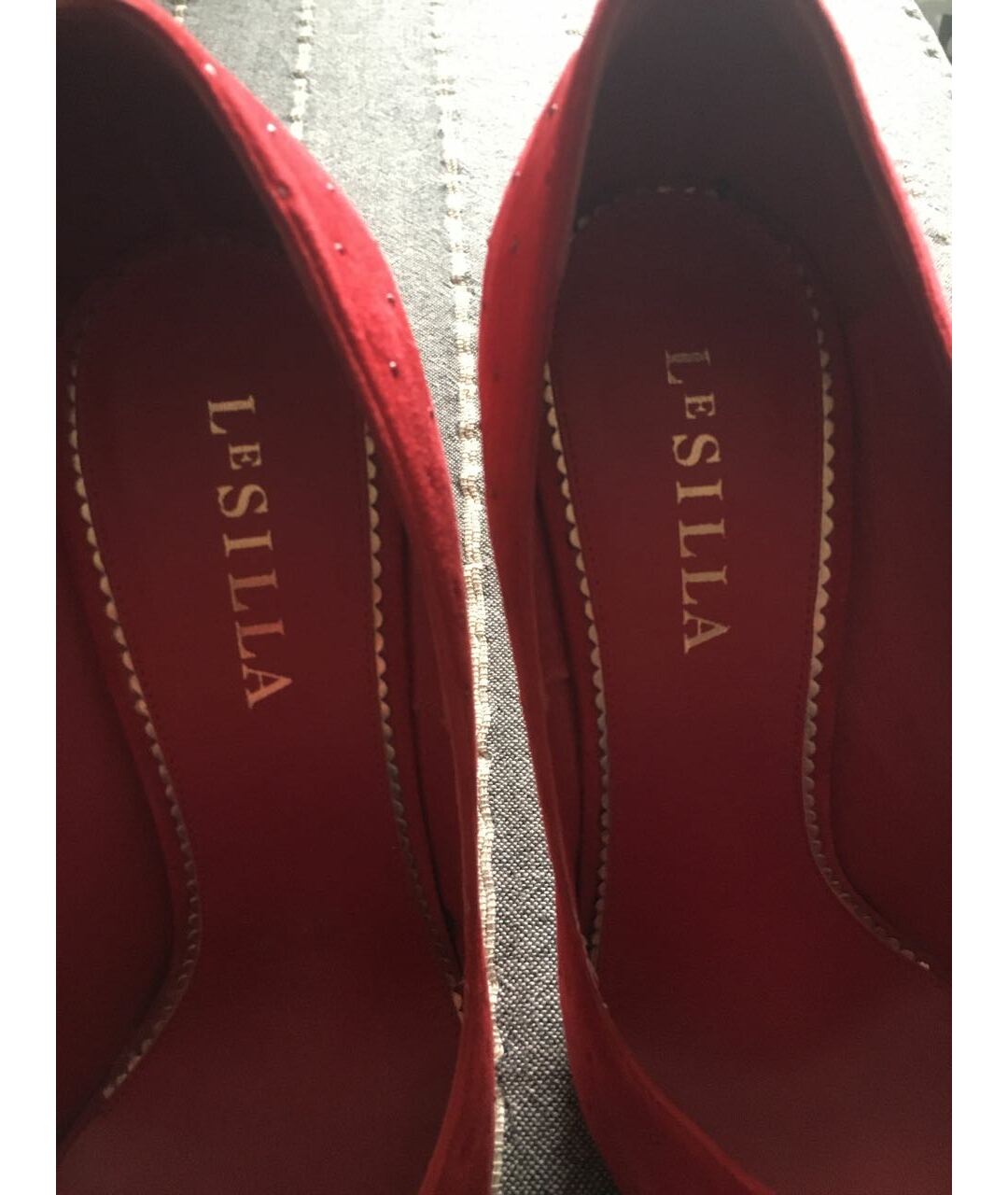 LE SILLA Красные замшевые туфли, фото 7
