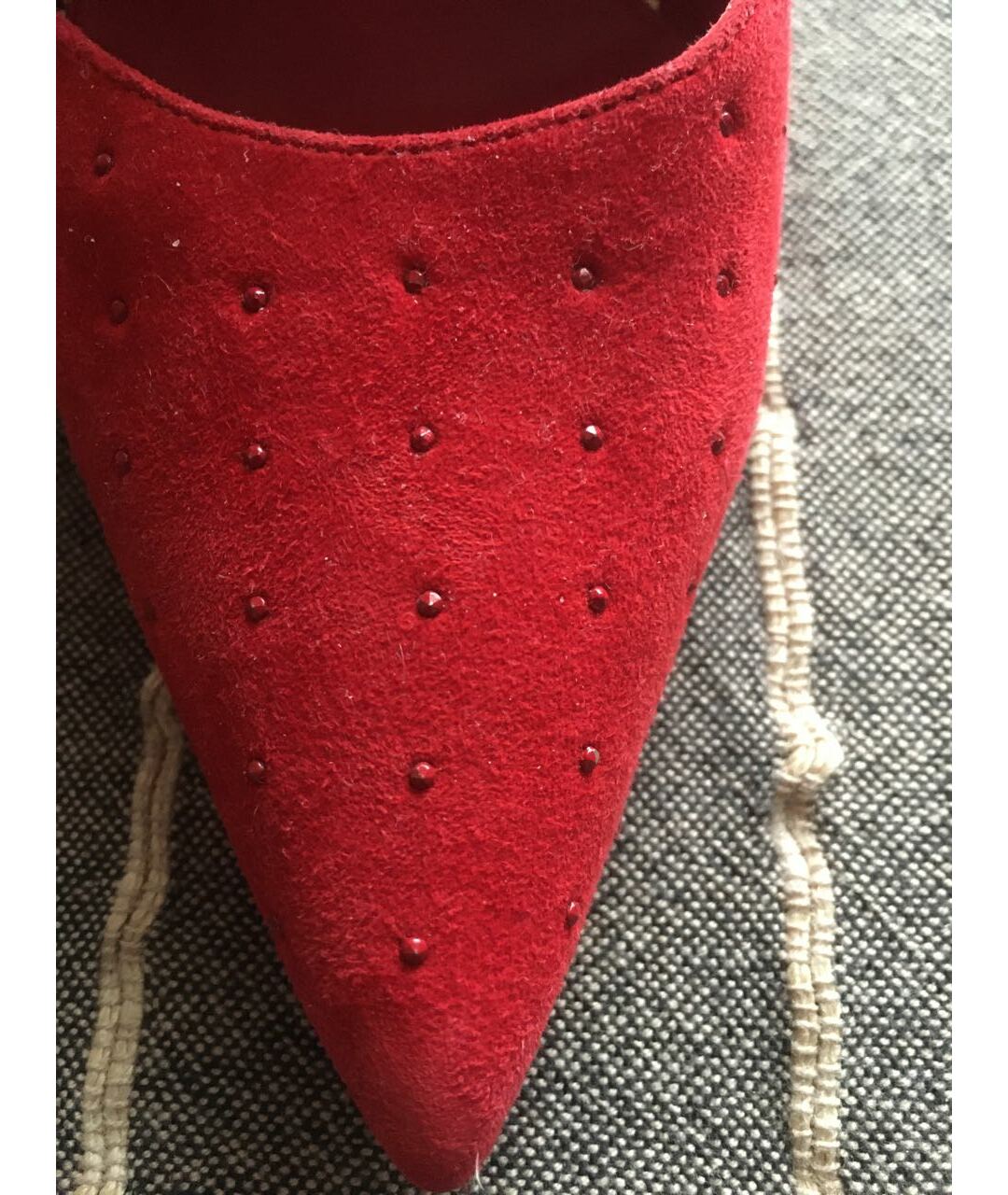 LE SILLA Красные замшевые туфли, фото 4