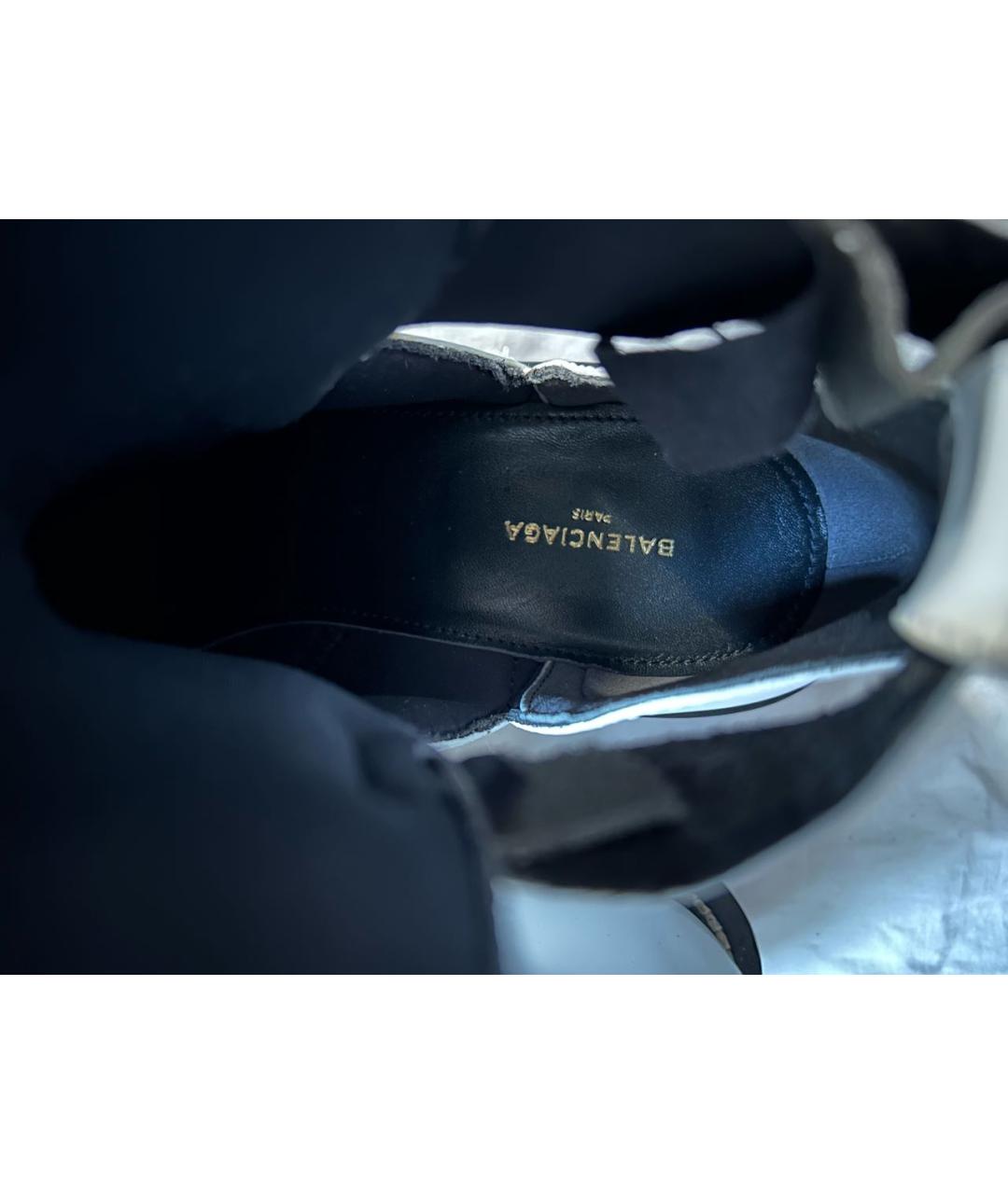 BALENCIAGA Белые кожаные ботинки, фото 6