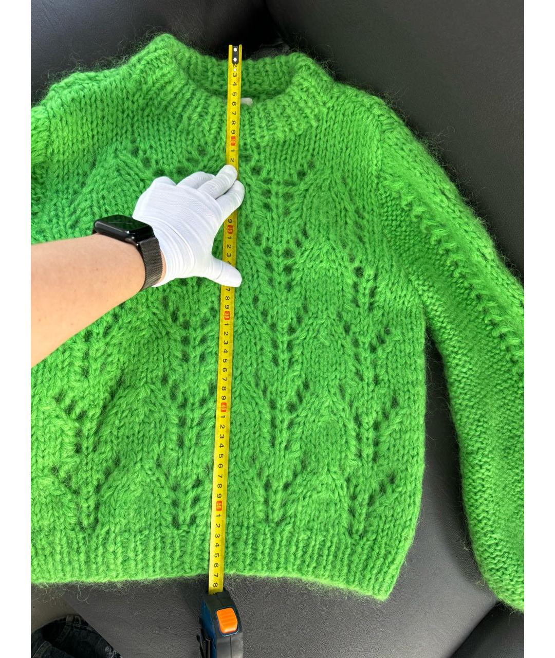GANNI Зеленый джемпер / свитер, фото 2