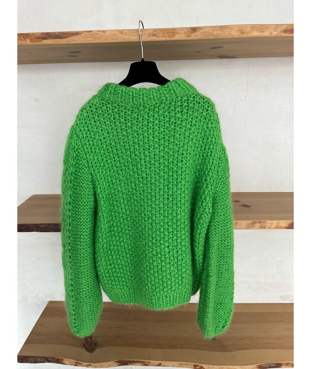 GANNI Зеленый джемпер / свитер, фото 4