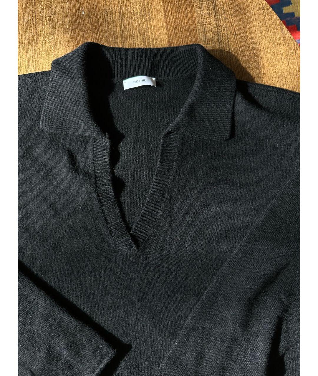 IRIS & INK  Черный кашемировый джемпер / свитер, фото 3