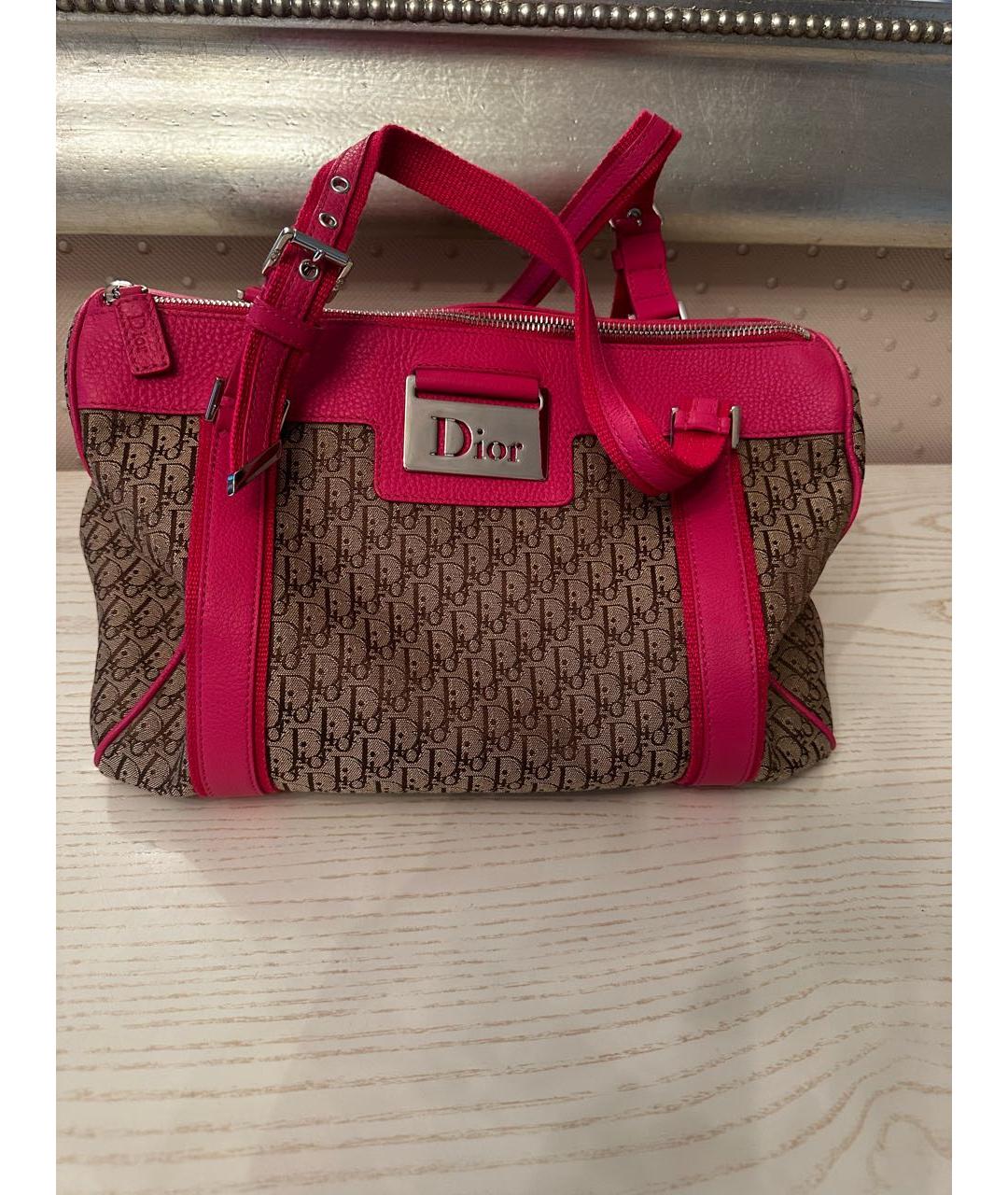 CHRISTIAN DIOR Тканевая сумка с короткими ручками, фото 9