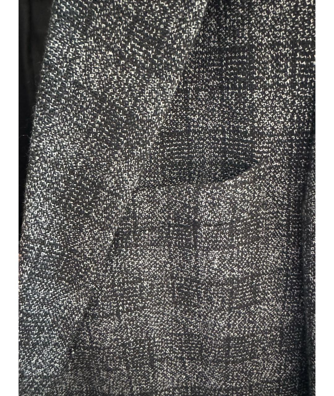 SANDRO Черный шерстяной жакет/пиджак, фото 4