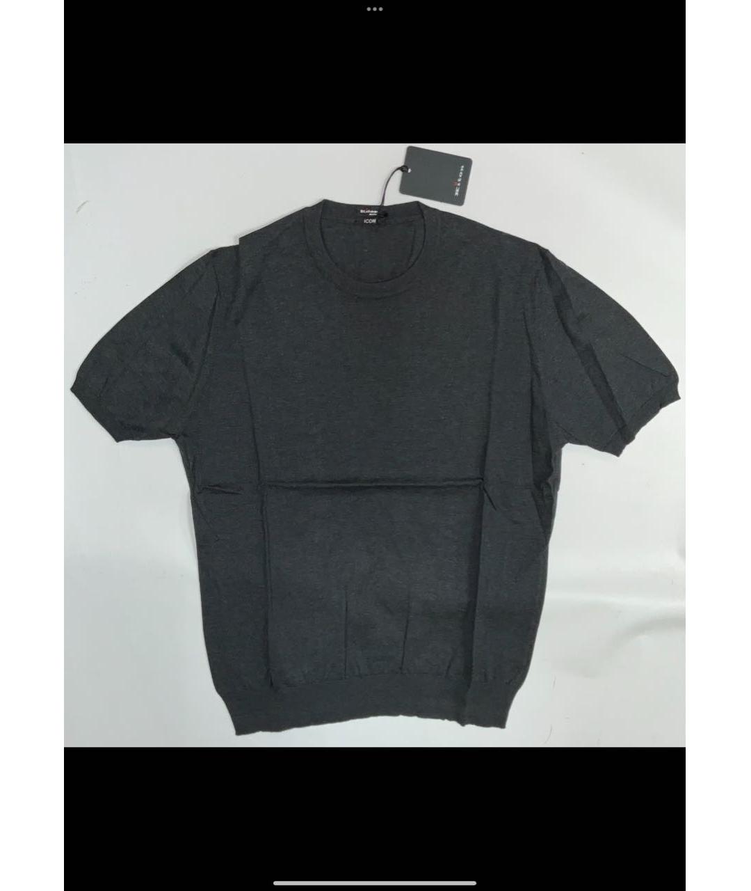 KITON Черный хлопковый джемпер / свитер, фото 6