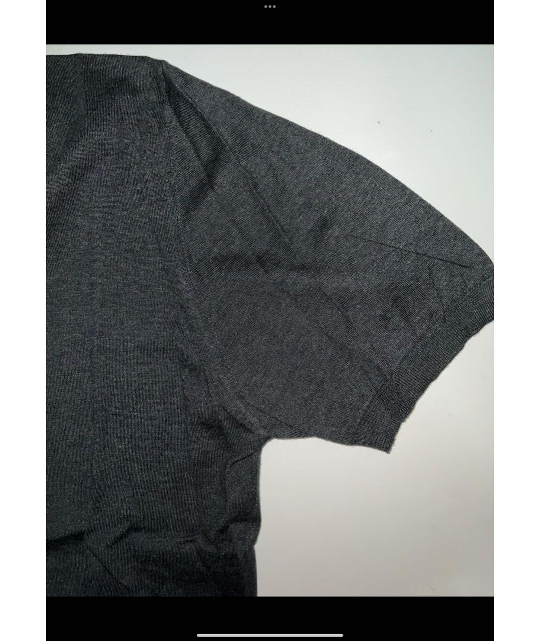 KITON Черный хлопковый джемпер / свитер, фото 4