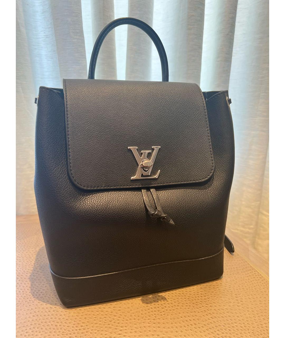 LOUIS VUITTON PRE-OWNED Черный кожаный рюкзак, фото 7