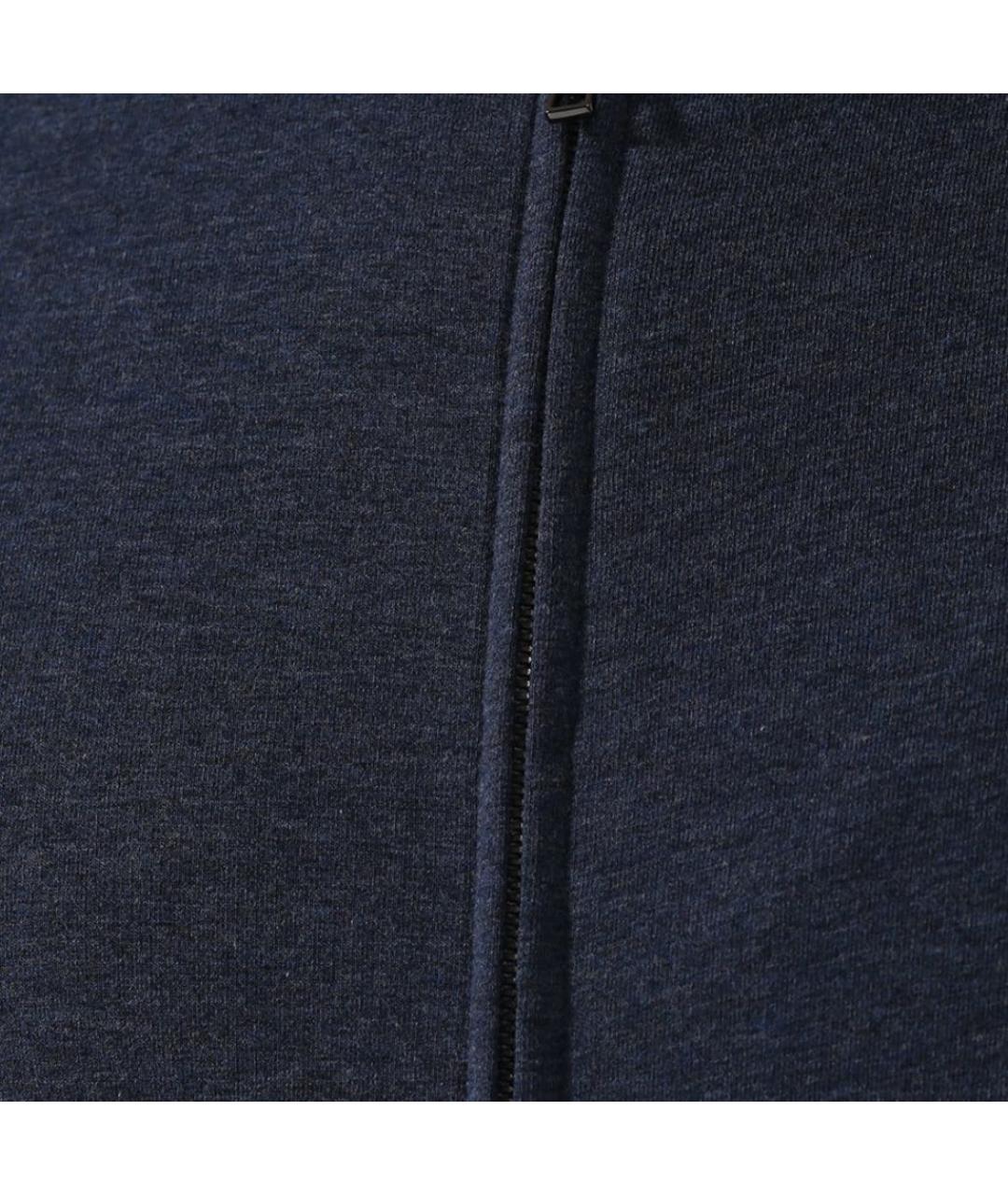 LORO PIANA Темно-синий хлопковый спортивный костюм, фото 5