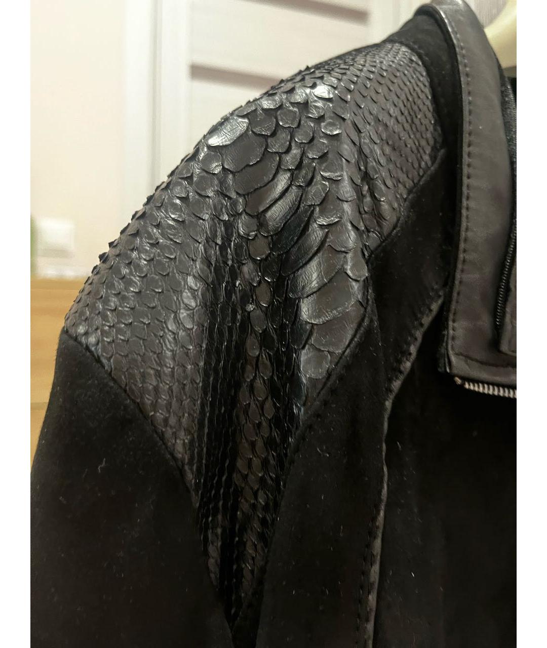 STEFANO RICCI Черная замшевая куртка, фото 5