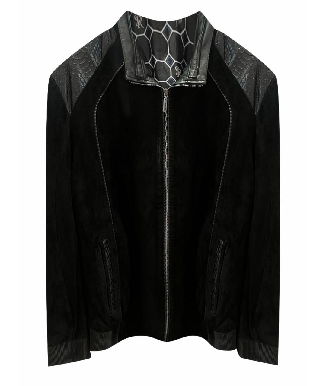 STEFANO RICCI Черная замшевая куртка, фото 1