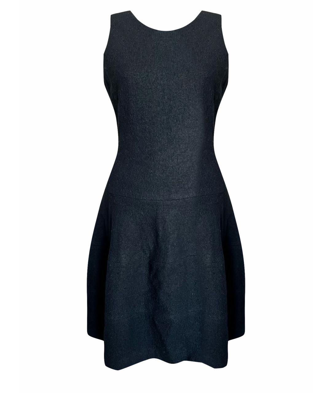 MICHAEL KORS Черное шерстяное коктейльное платье, фото 1